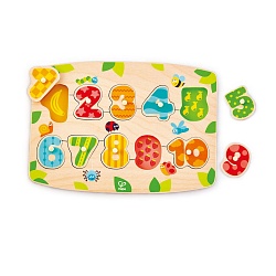 Пазл деревянный Цифры (Hape, E1404_HP) - миниатюра